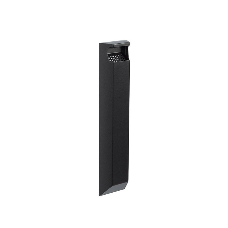 Rossignol Cendrier mural sans serrure pour usage extérieur - 3 L - Gris manganèse