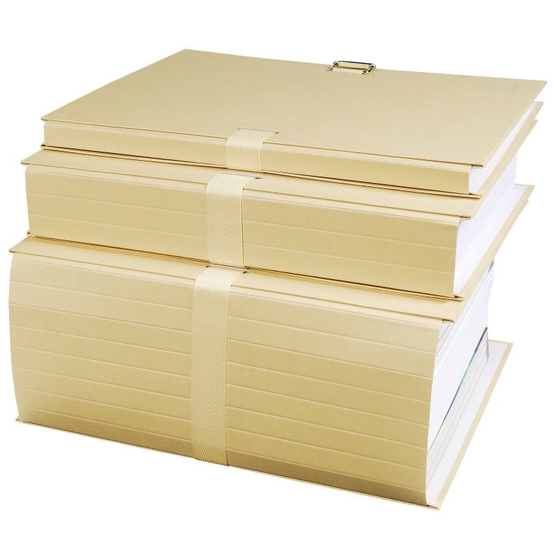 Exacompta Chemise dos extensible sans rabat format folio 26 x 36 cm - Mastic