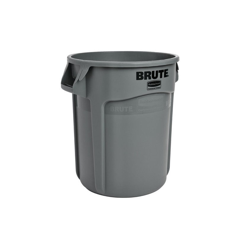 Rubbermaid Conteneur de déchets rond - 76l Gris