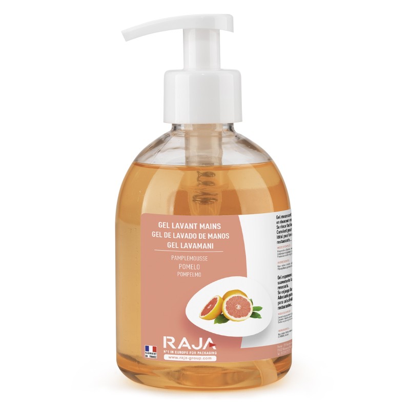 RAJA Crème lavante pour les mains - Pamplemousse - Flacon pompe 300 ml
