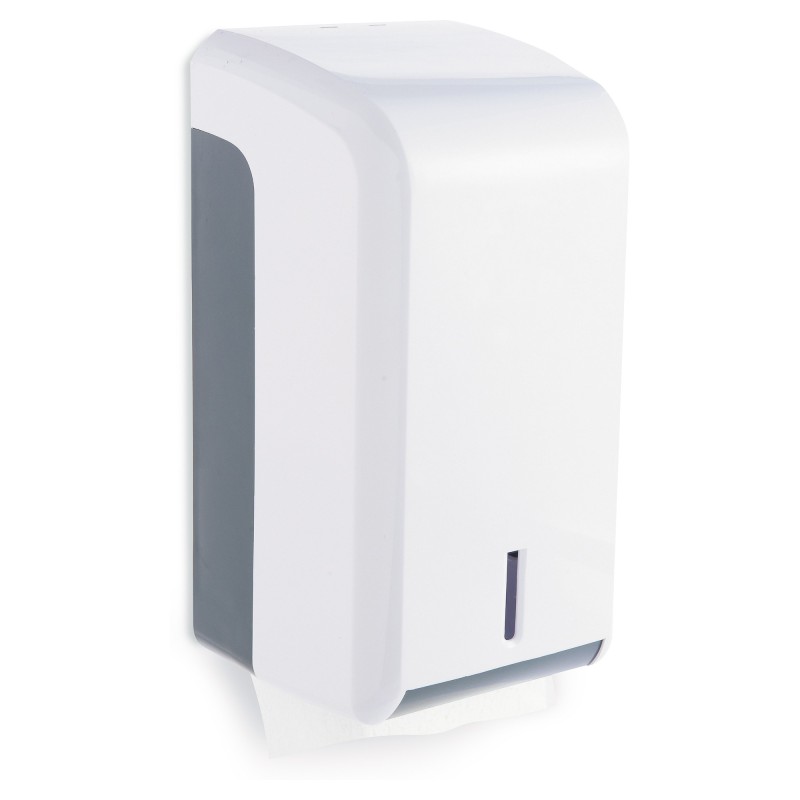 RAJA Distributeur de papier toilette mixte : en paquets ou en rouleaux - Blanc