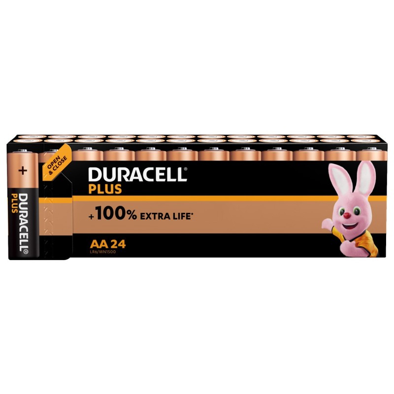 Duracell Pile alcaline AA / LR6 Plus - Lot de 24