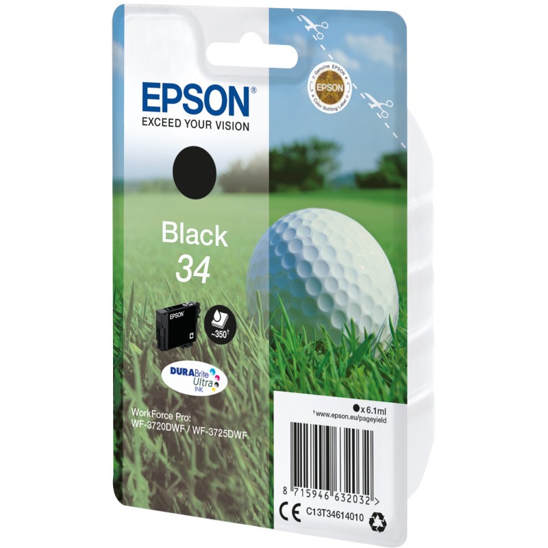 Epson 34 "Golf" Cartouche d'encre originale C13T34614010 - Noir