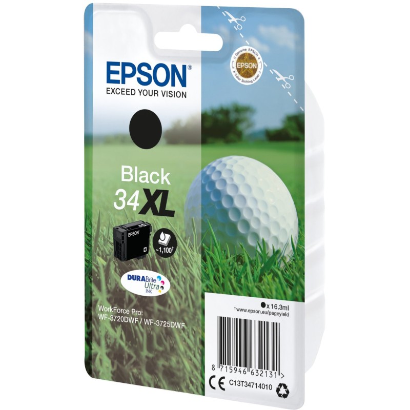 Epson 34 XL "Golf" Cartouche d'encre originale grande capacité C13T34714010 - Noir