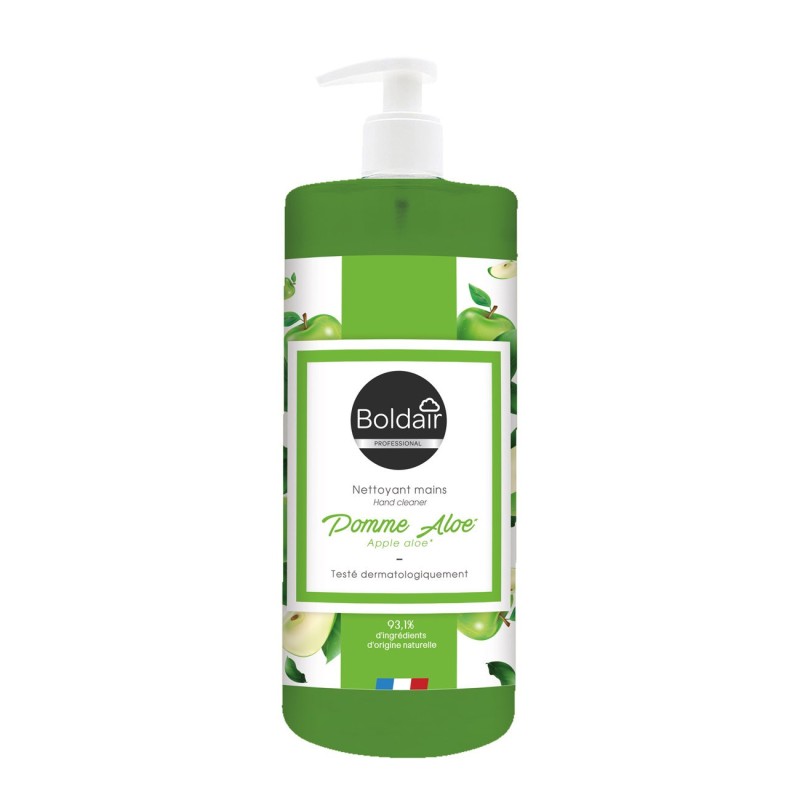 Boldair Savon liquide pour les mains parfum pomme - Flacon pompe 500 ml