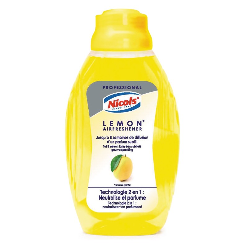 Nicols Dédorisant flacon mèche - Parfum citron - 375 ml