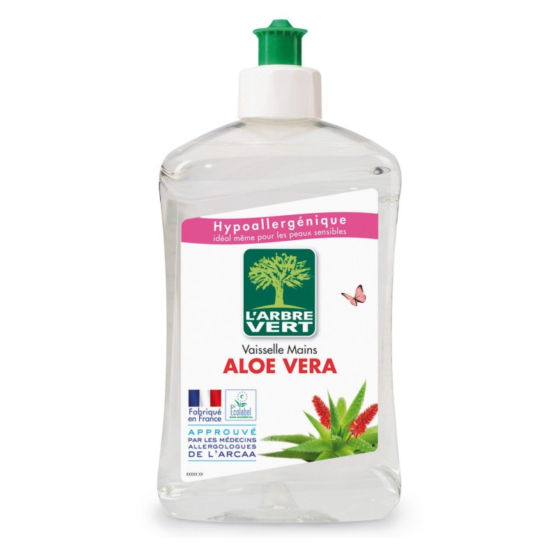 L'Arbre Vert Liquide vaisselle - 500 ml - Parfum Aloe Vera