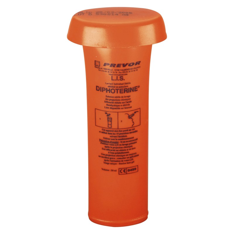 Lave œil stérile - Flacon individuel de diphoterine - 50 ml