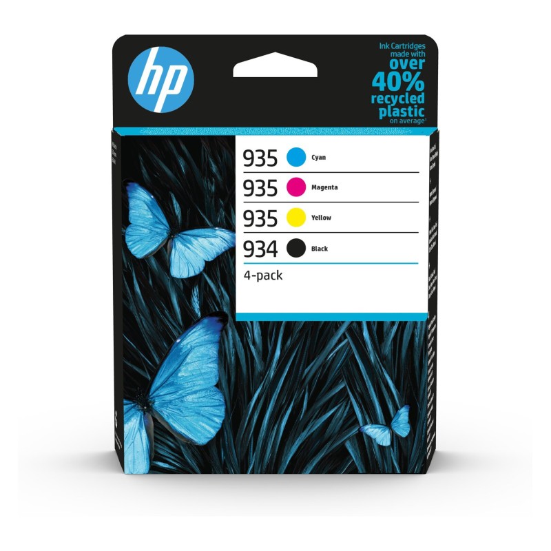HP 934 / 935 Cartouche d'encre authentique 6ZC72AE - Pack de 4 (Noir, Cyan, Magenta, Jaune)