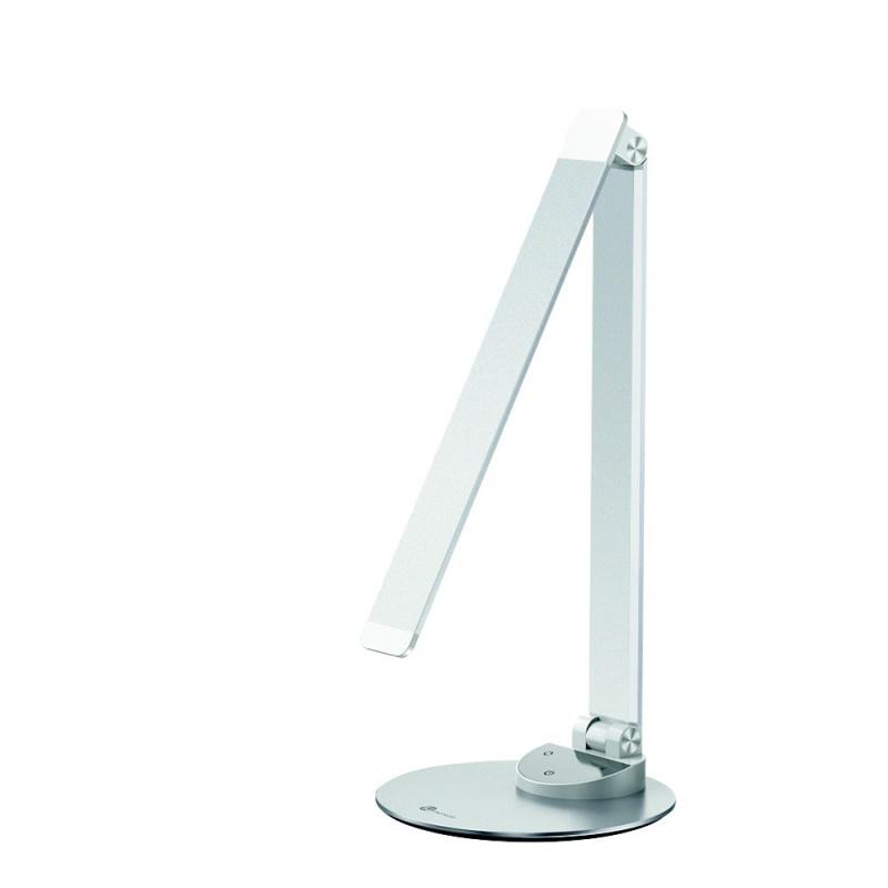 Taotronics Lampe de bureau Taoh - Led intégrée - 9W - Bras et tête articulés - Variateur d'intensité - Port USB - Gris