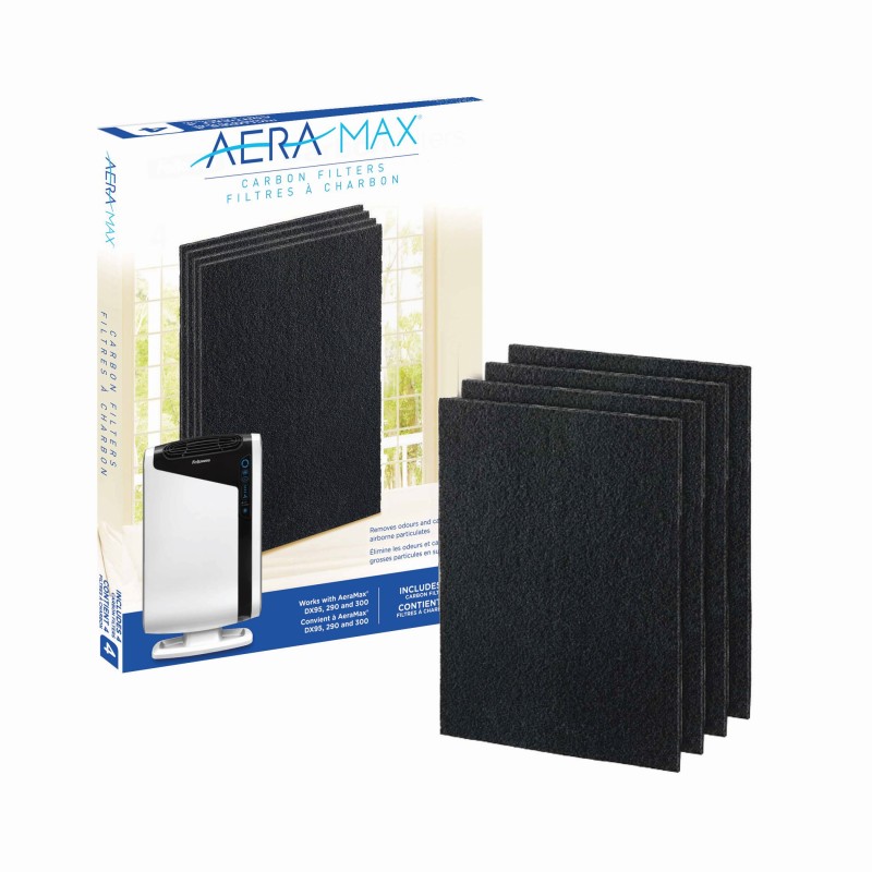 Fellowes Filtre charbon pour purificateur d'air AeraMax DX95 - Lot de 4