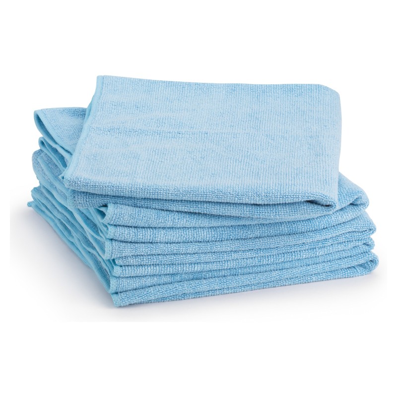 Serpillière microfibre 40 x 80 cm - Bleu - Lot de 5