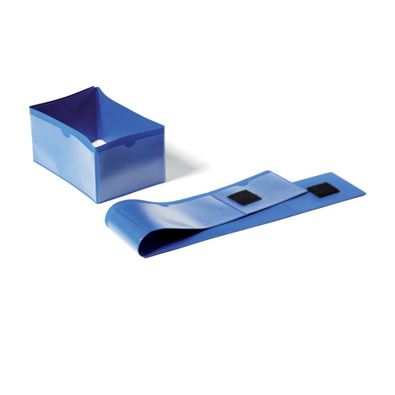 Durable Pochettes porte-étiquette logistique pour pied de palette - 145 x 75 mm - Bleu - Lot de 50