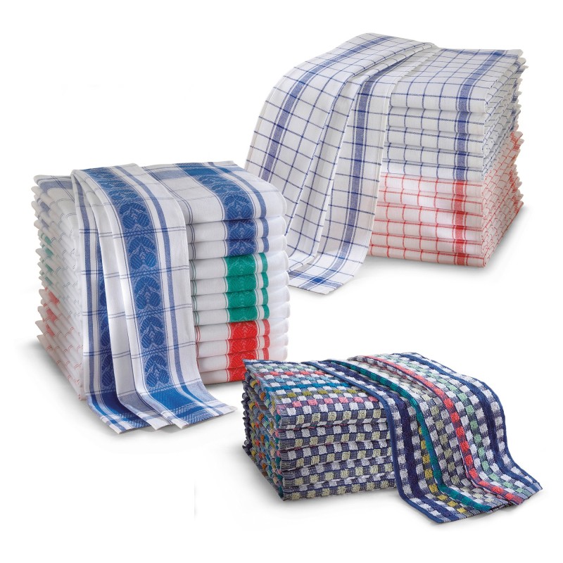 Torchon de travail en coton - Lot de 6
