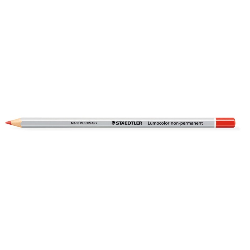 Staedtler Crayon marqueur à sec Lumocolor non permanant - Boîte de 12 - Rouge