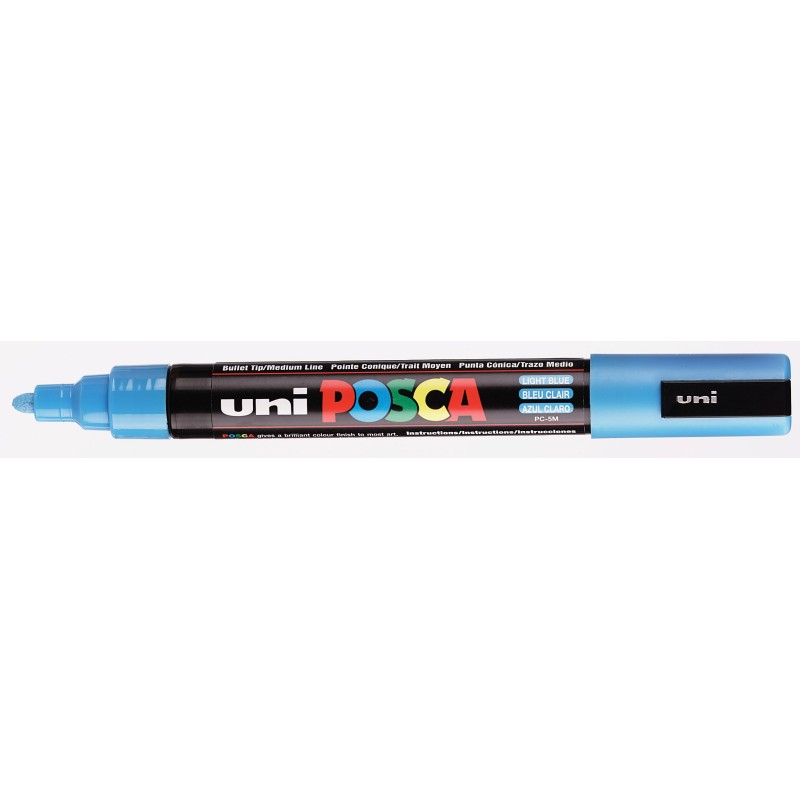 Uni Posca PC-5M Marqueur peinture Pointe conique 2,5 mm - Bleu clair