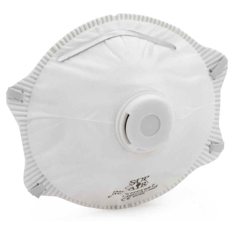 Masque respiratoire antipoussière FFP2 avec soupape