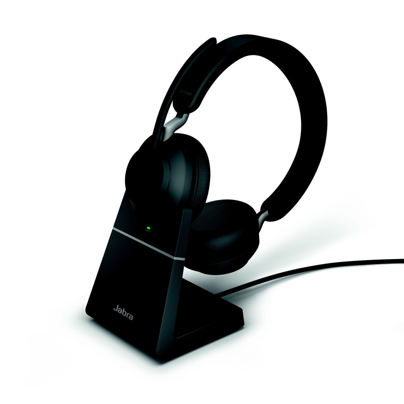 Jabra Evolve2 65 MS Duo Casque sans fil Bluetooth + Dongle USB-C + Station de charge