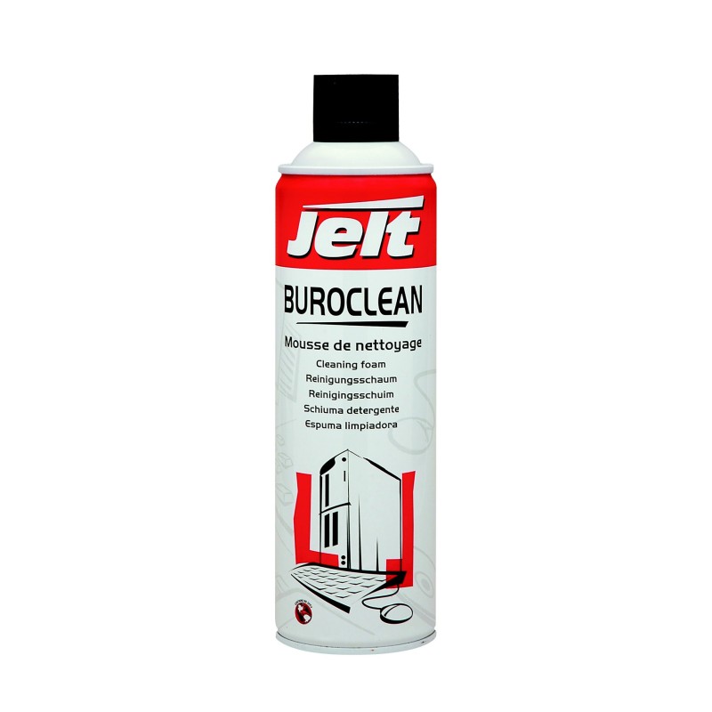 Jelt Buroclean Mousse de nettoyage plastique et métal - Aérosol 650 ml