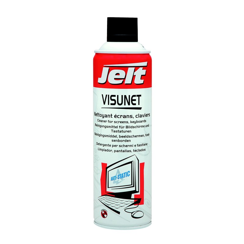 Jelt Visunet Mousse de nettoyage écrans et claviers - Aérosol 650 ml