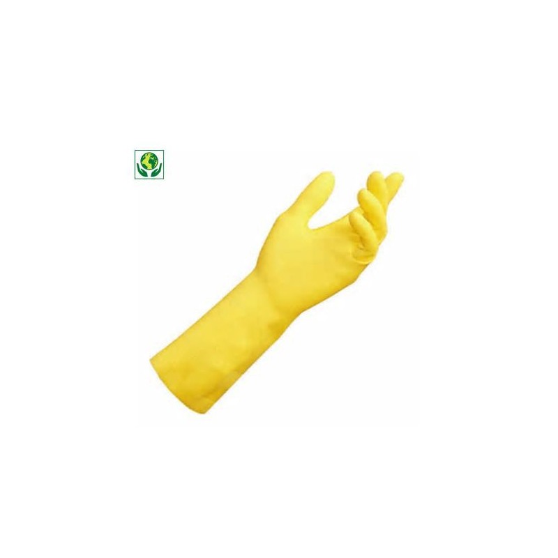 Mapa Gants de ménage Latex naturel Vital - Jaune - Taille 9
