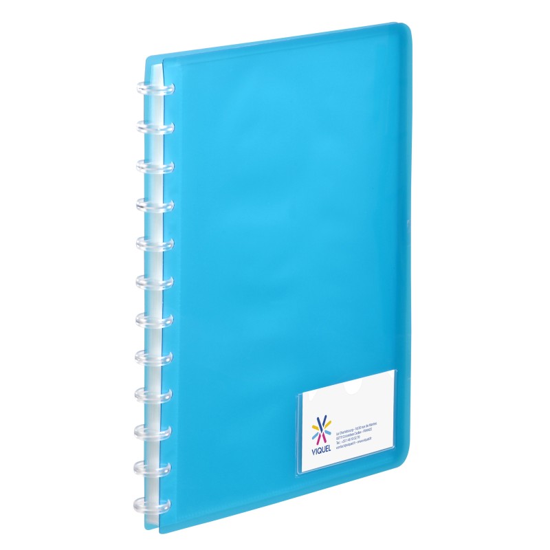 Viquel Porte vues Géode A4 - Polypropylène - 30 pochettes - 60 vues - Bleu