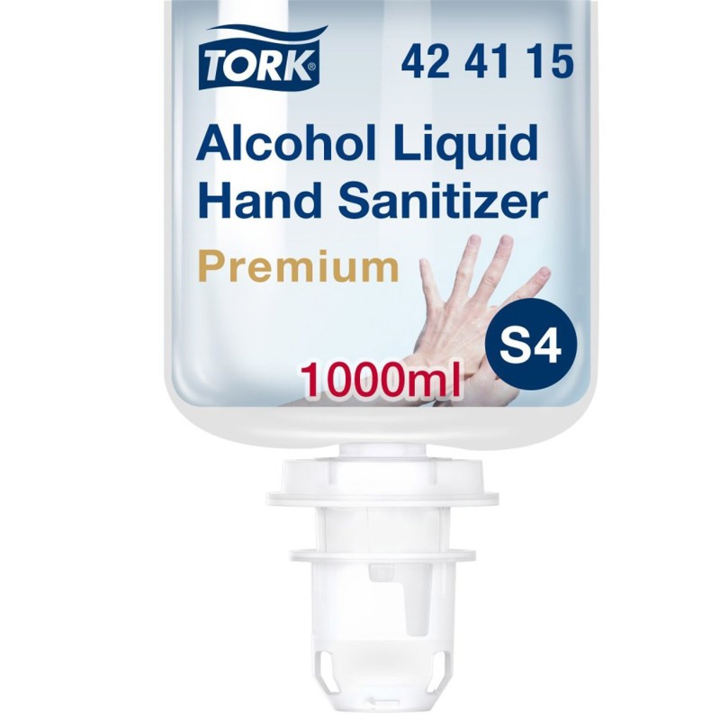 Tork Solution hydroalcoolique mains Premium - Recharge 1000 ml pour distributeur S4
