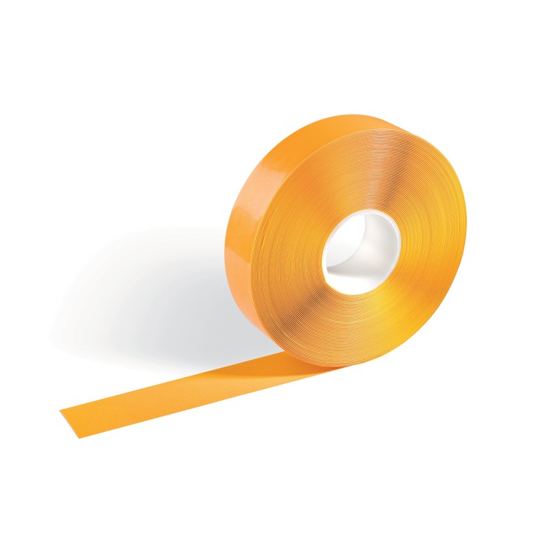 Durable Ruban adhésif permanent de marquage au sol - Antidérapant - 30 m x 50 mm - Jaune