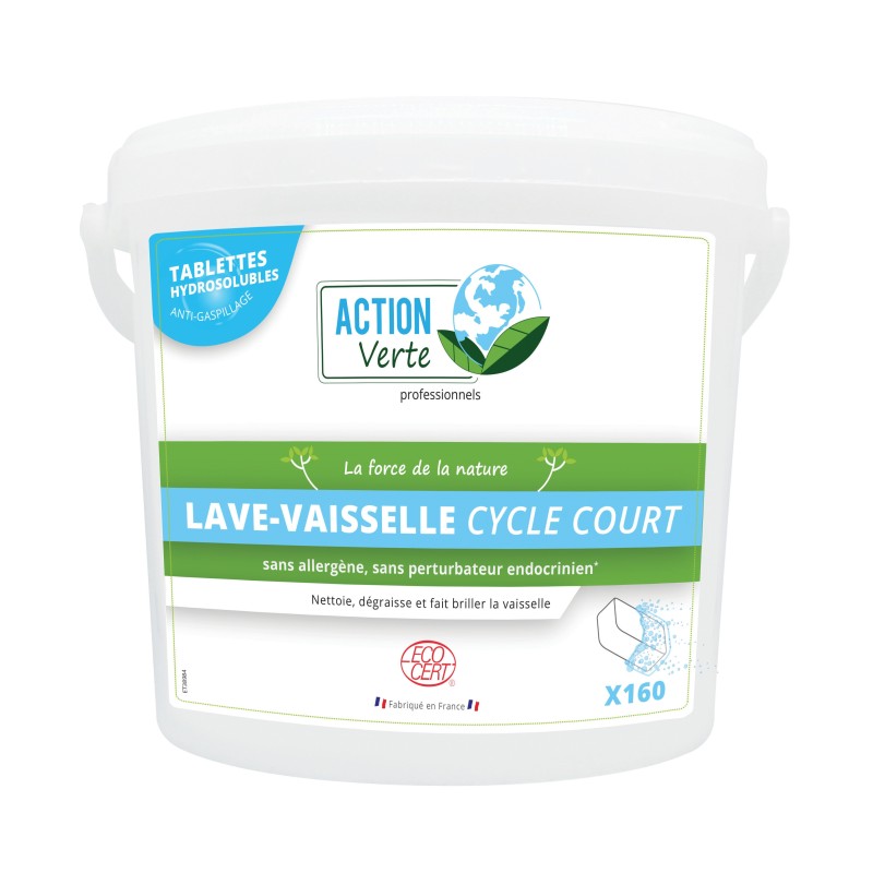 Action Verte Tablettes Lave-vaiselle, cycle court - 160 pastilles