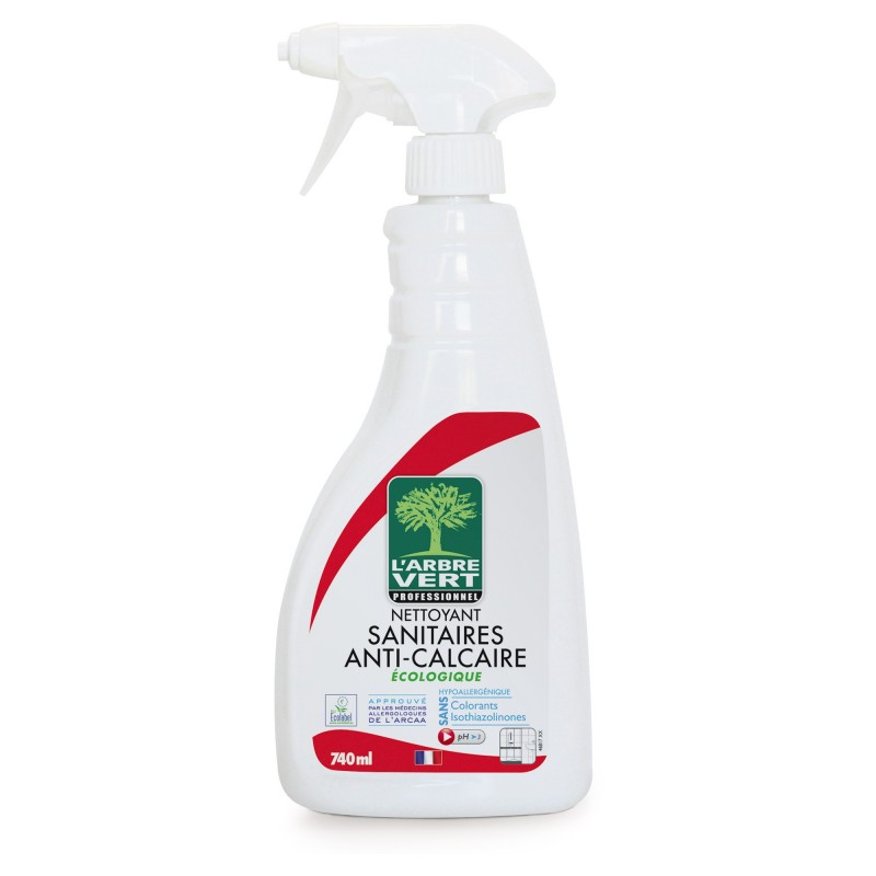 L'arbre vert Spray nettoyant sanitaires anti-calcaire - Parfum Romarin -750 ml