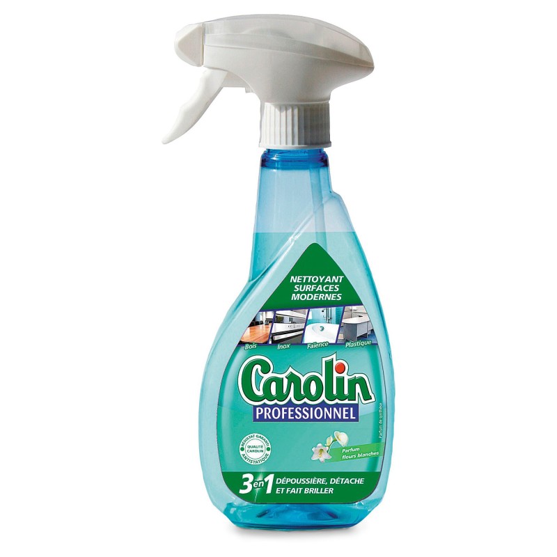 Carolin Nettoyant surfaces modernes 3 en 1 - Spray 400ml