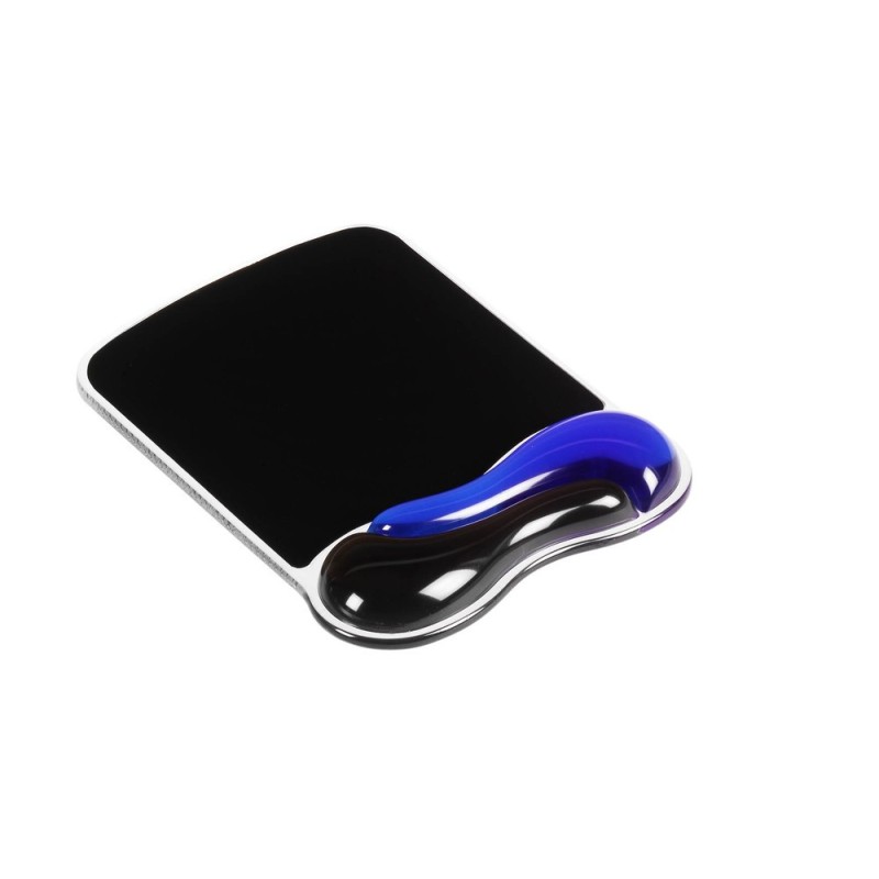 Kensington Tapis de souris Duo avec repose-poignet gel réglable - Bleu / Noir