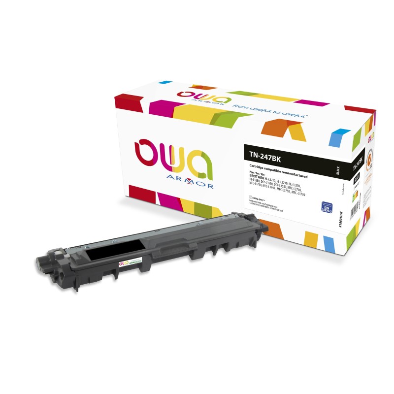 OWA Toner compatible BROTHER TN247BK - K18601OW - Noir