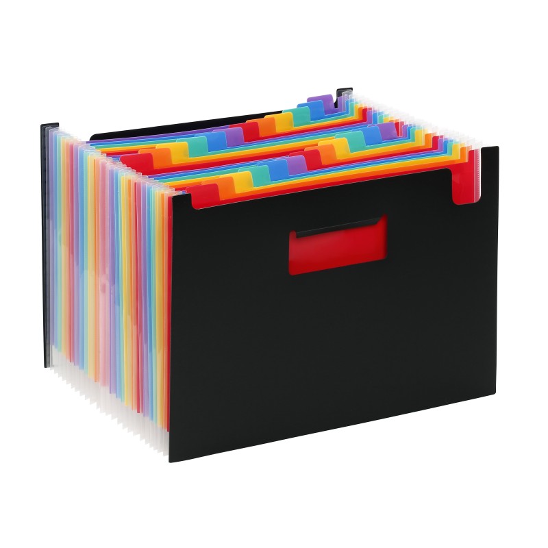 Viquel Trieur  SeatCase extensible Rainbow Class en polypropylène - 24 compartiments A4 extensibles - Multicolores