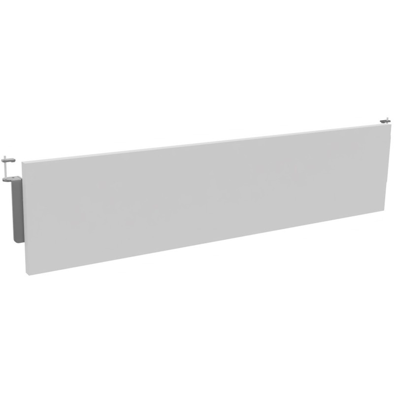 Voile de fond Burocolor Blanc pour bureau L.140 cm pieds Aluminium