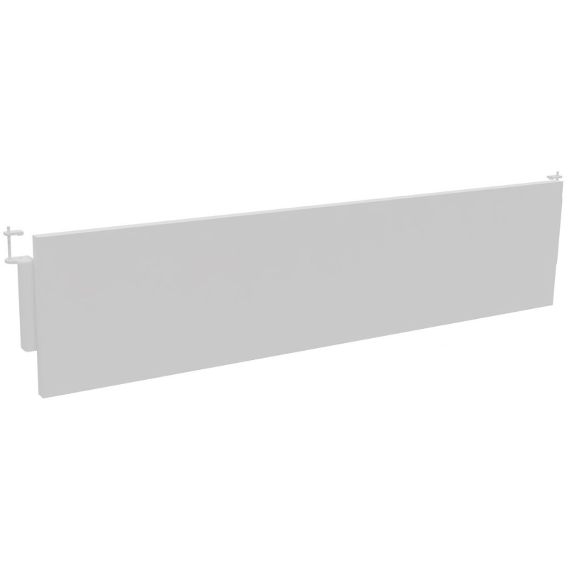 Voile de fond Burocolor Blanc pour bureau L.140 cm pieds Blanc