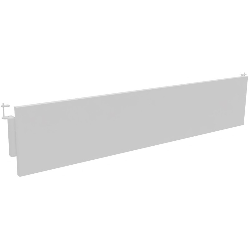 Voile de fond Burocolor Blanc pour bureau L.160 cm pieds Blanc