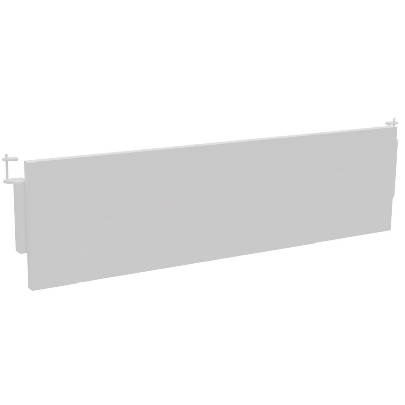 Voile de fond Burocolor Blanc pour bureau L.120 cm pieds Blanc