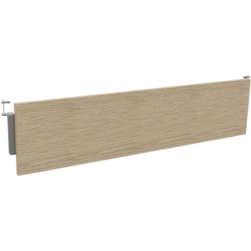 Voile de fond Burocolor Chêne pour bureau L.140 cm pieds Aluminium
