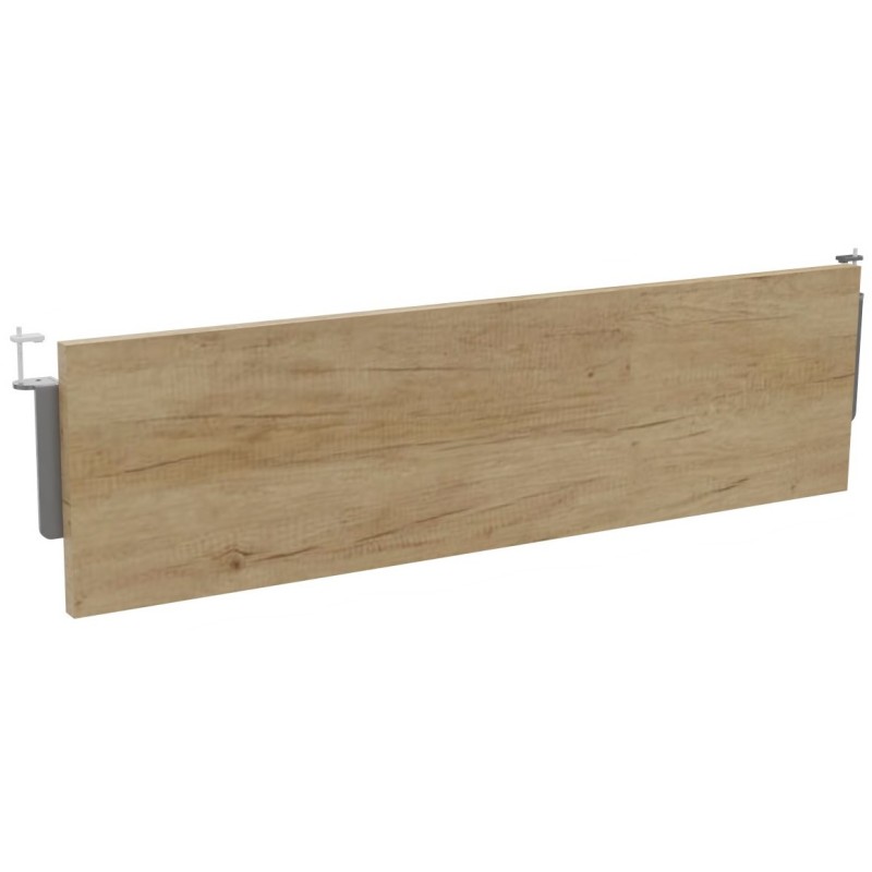Voile de fond Burocolor Chêne Nebraska pour bureau L.120 cm pieds Aluminium