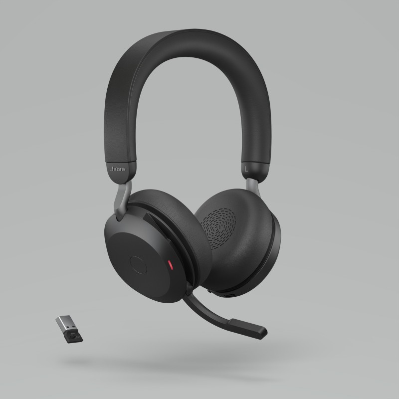 Jabra Evolve2 75 MS Duo Casque sans fil Bluetooth + Dongle USB-A
