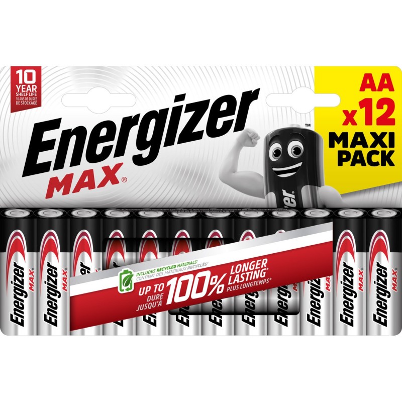 Energizer Pile alcaline AA / LR6 Max - Lot de 12