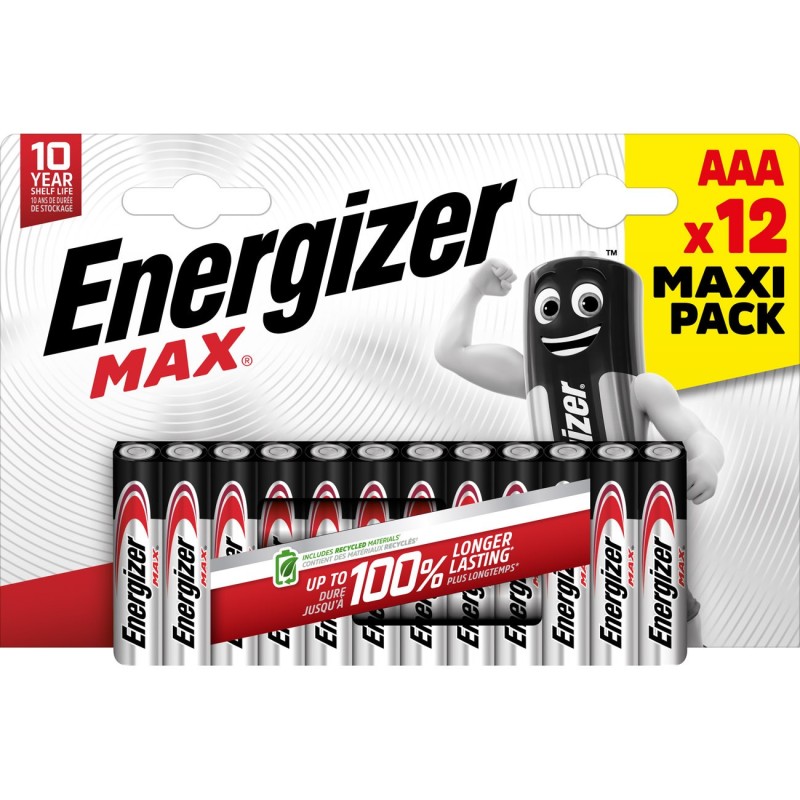 Energizer Pile alcaline AAA / LR3 Max - Lot de 12