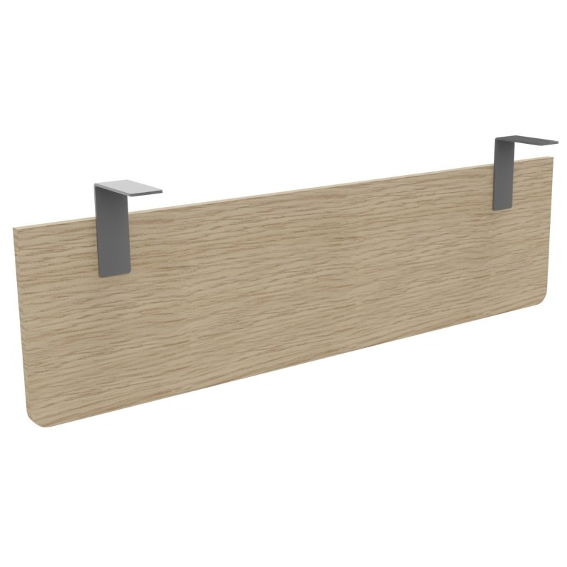Voile de fond E-Link / Biospace pour bureau L.140 cm - Chêne - Fixations Aluminium