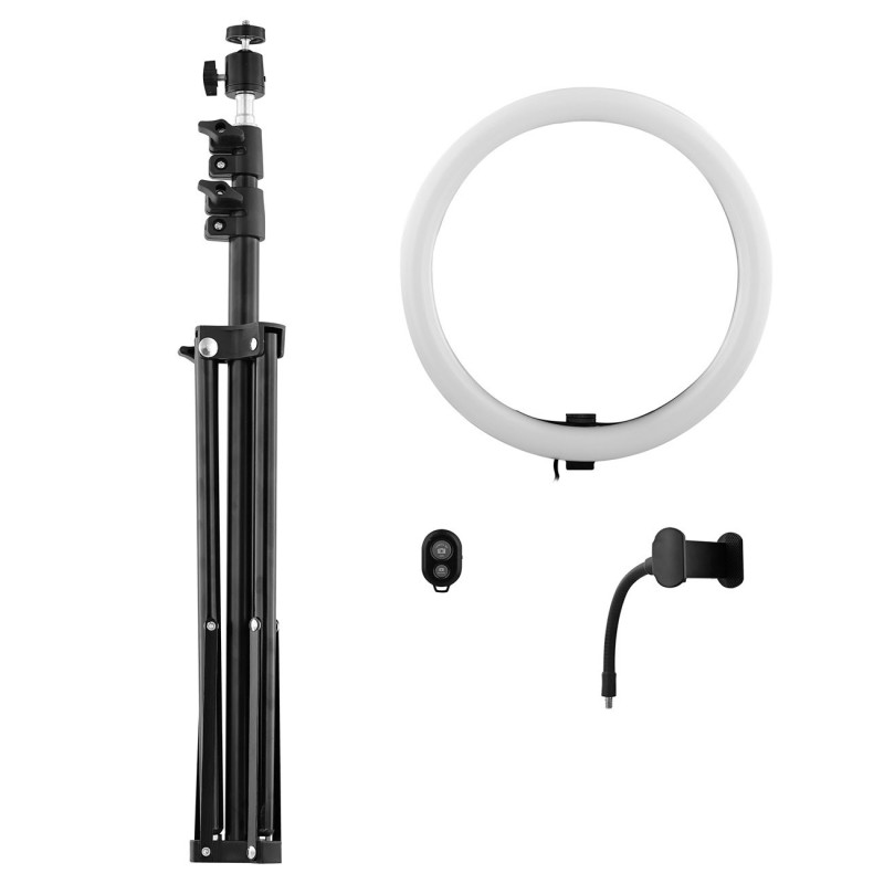 TNB Influence Anneau LED 12" avec trépied - Noir