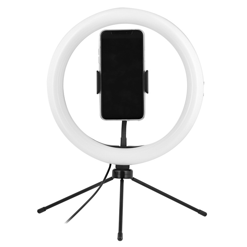 TNB Influence Anneau LED 10" avec mini trépied - Noir