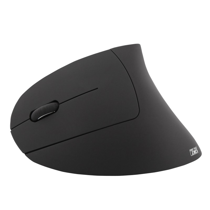 TNB Souris ergonomique verticale sans fil - Pour gaucher - Noir