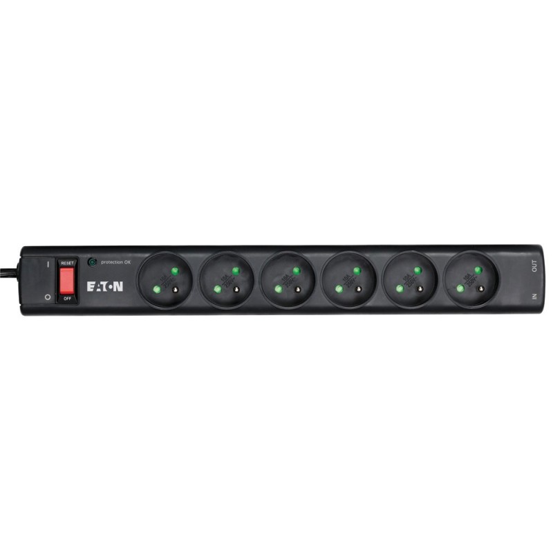 Eaton Multiprise parafoudre Protection Strip 6 FR - 6 prises