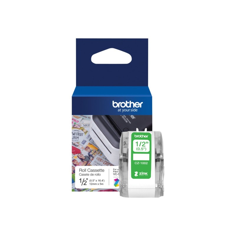 Brother Ruban d'étiquettes tout-en-couleur CZ-1002 - 5 m x 12 mm
