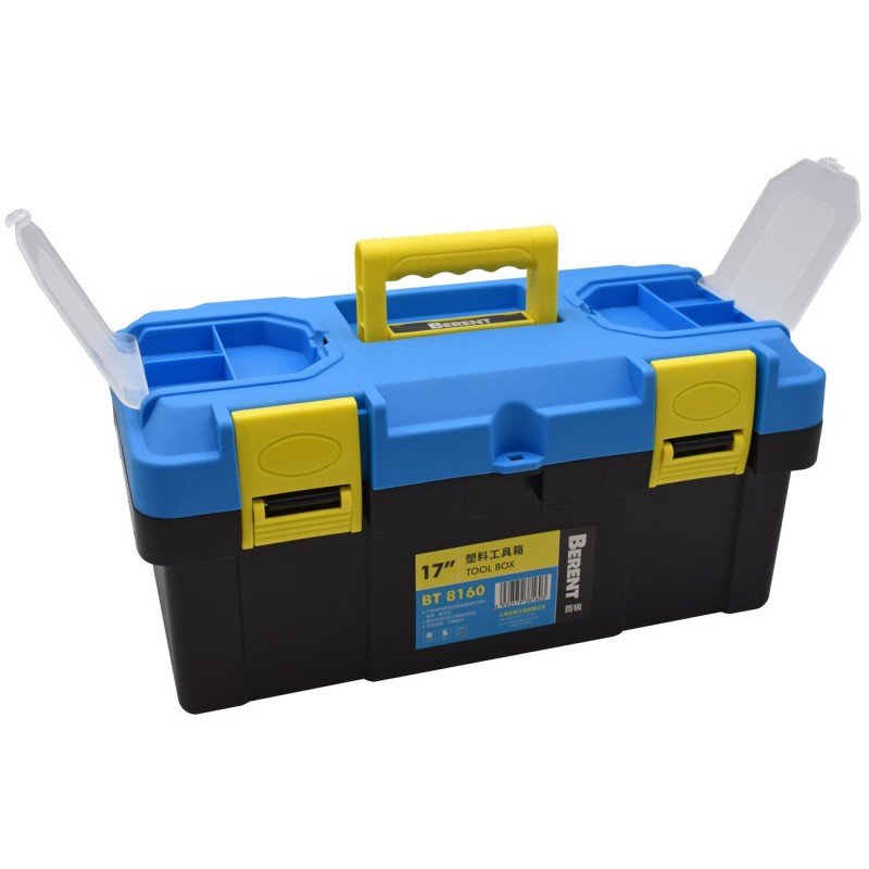 Safetool Caisse à outils vide - Jaune et bleu
